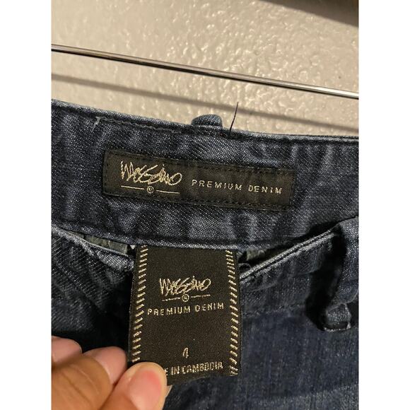 Vintage Mossimo Jeans Womens 4 Blue Bootcut Flare Stretch Casual Low Rise Y2K - Picture 2 of 8